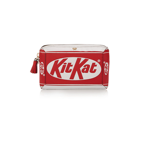 ANYA HINDMARCH - Kit Kat textured-leather clutch