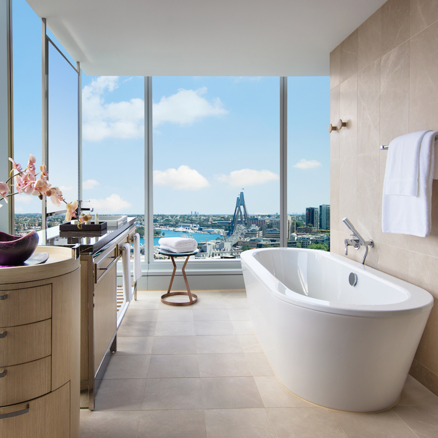 Now that's a bath with a view!