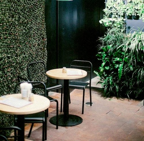 Devon Cafe courtyard