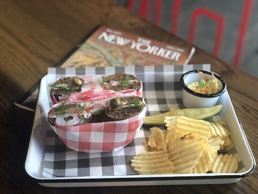 salmon bagel brooklyn boy bagels