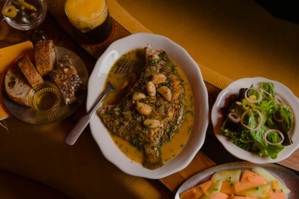 Besa – Pil Pil (John Dory on the bone with pil-pil, garlic and parsley – Credit Jiwon Kim